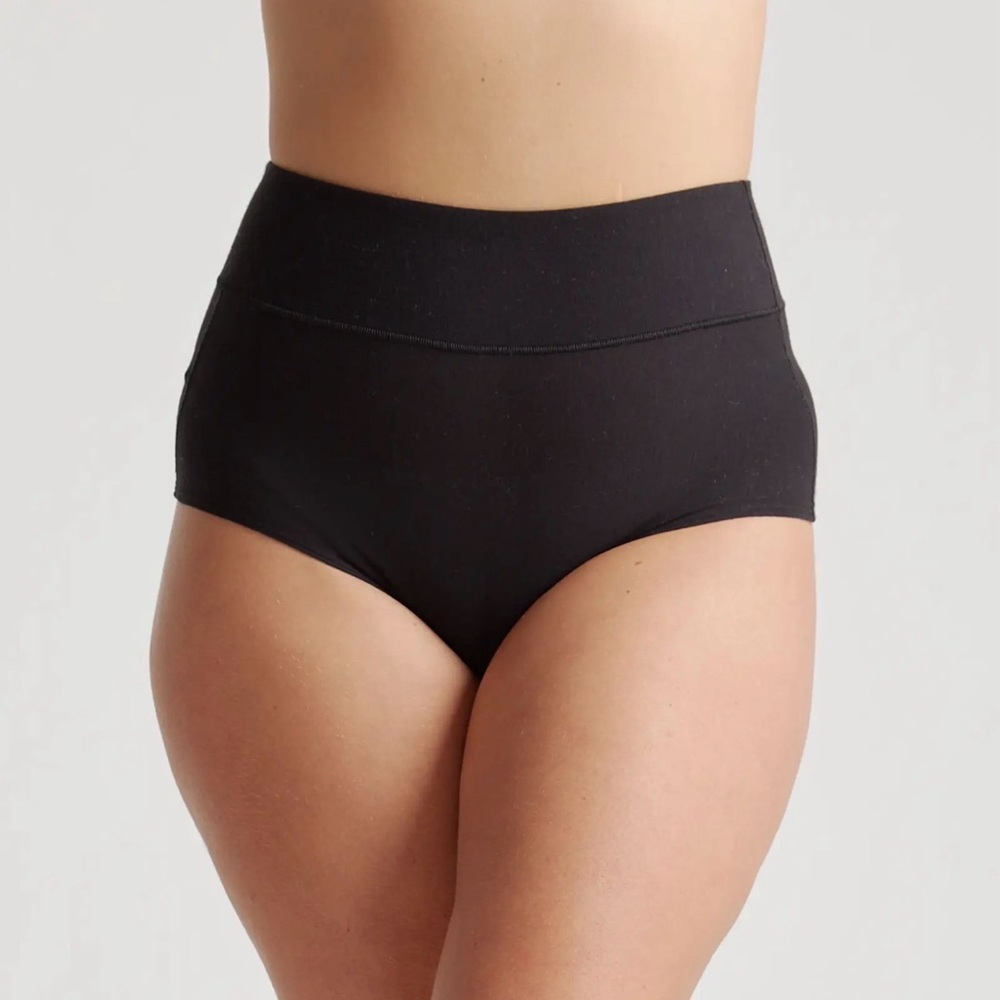 Quince Micromodal Maternity & Postpartum Brief in Black Size Small y964